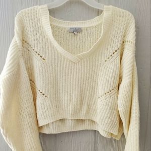 Warm & cozy sweater cream white women's large